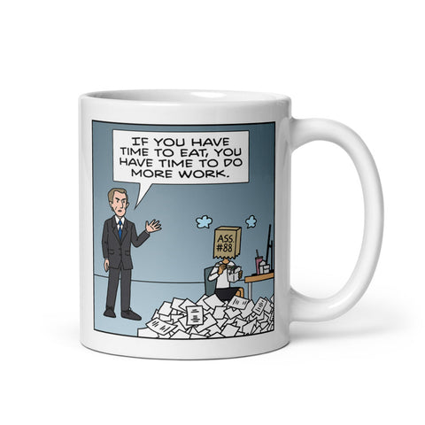 BigLawFail Comics Do More Work Mug Front